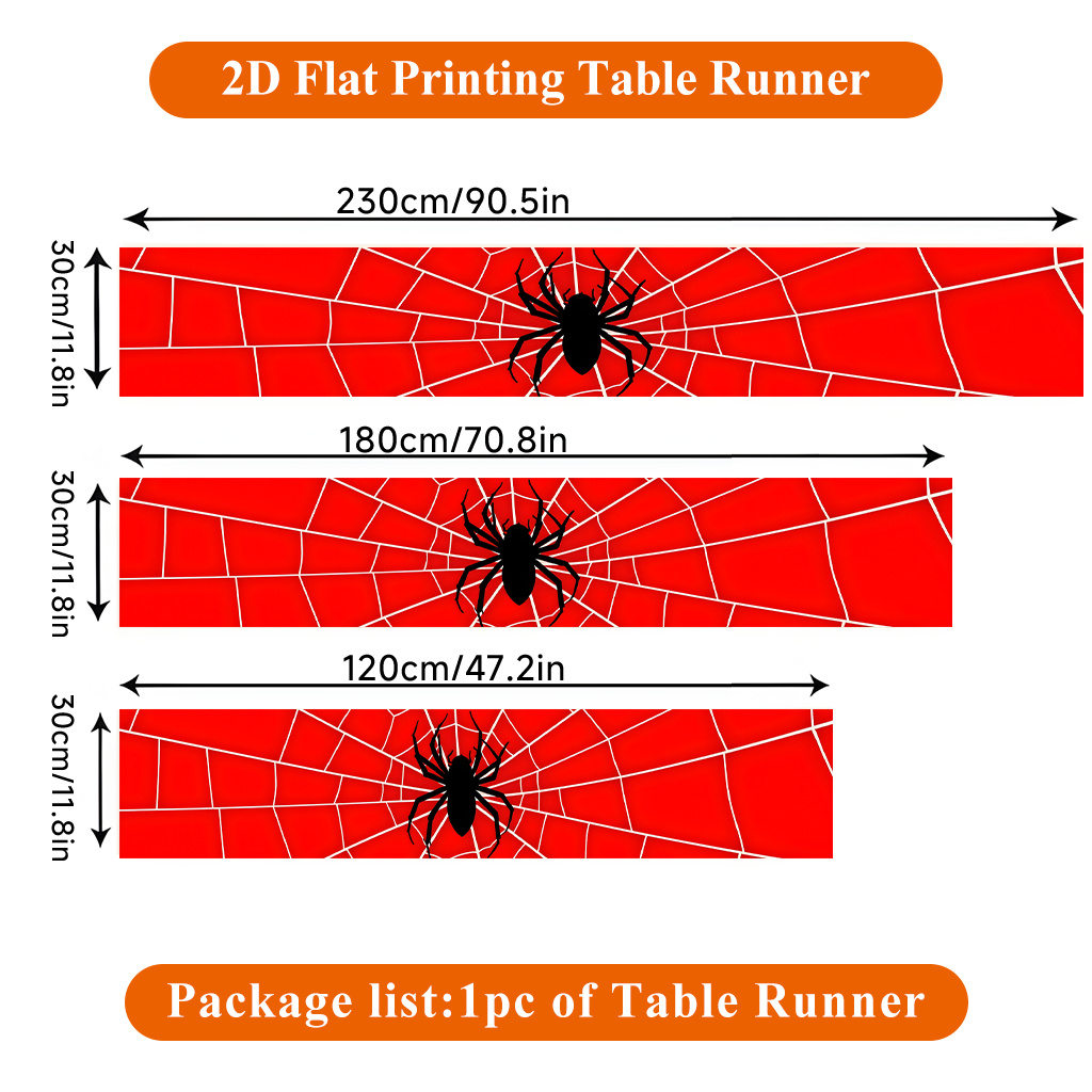 1 Stück Spinnennetz mit Rotem  – Christmas Table Runner Bewertung und Preis