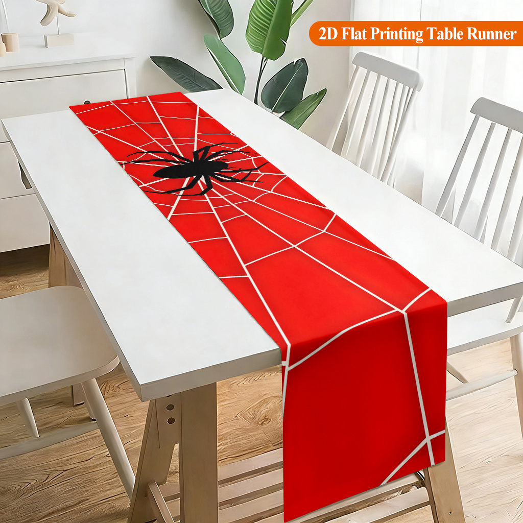 1 Stück Spinnennetz mit Rotem  – Christmas Table Runner Bewertung und Preis